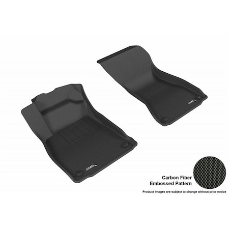 3D Maxpider Carbon Fiber Embossed Pattern Kagu Black 1st Row 2017 for Audi A4 L1AD04211509